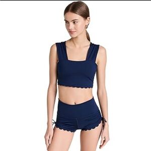 Free People Navy Crop Top
